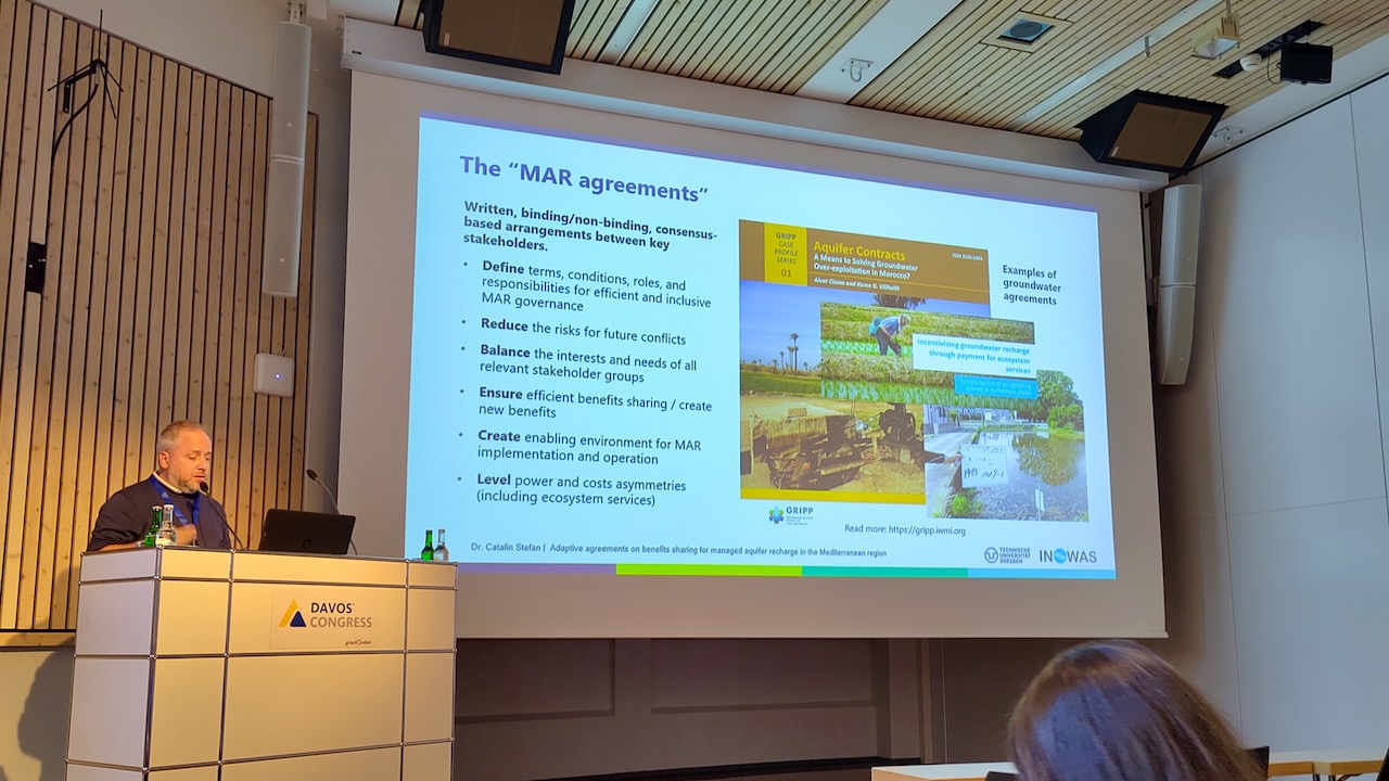 The concept of MAR agreements presented at the World Groundwater Congress IAH2024 in Davos, Switzerland